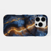 Grafisches Holzdesign iPhoneケース (裏面横)