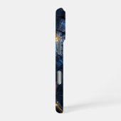 Grafisches Holzdesign iPhoneケース (右側面)
