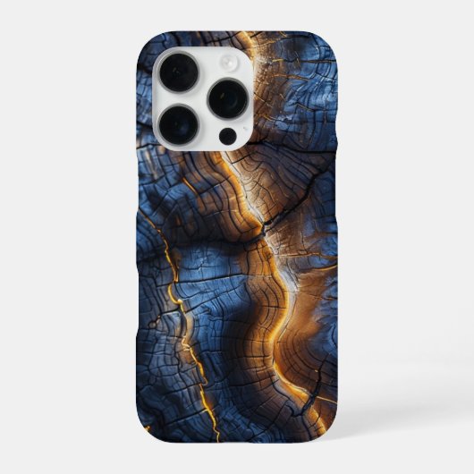 Grafisches Holzdesign iPhoneケース (裏面)