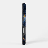 Grafisches Holzdesign iPhoneケース (右側面)