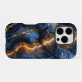Grafisches Holzdesign iPhoneケース (裏面横)
