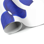 Grafisches Muster blau Geschenkpapier ラッピングペーパー (ロールコーナー)