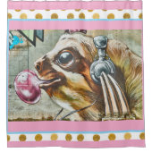 Grafiti Slothシャワ10代のーカーテン – ポップ・アートの シャワーカーテン (正面)