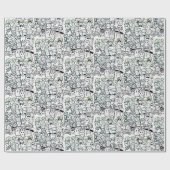 GRAFITTIハッピーモンスターラッピング紙 ラッピングペーパー (フラット)