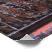 Grafitti -通りアート – ホシエスレーン – メルボルン ポスター (角)