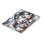 Grafitti Cat Ladyメモ帳 ノートパッド (回転)