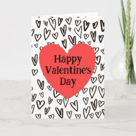 Grafitti Heart Valetine's Day カード