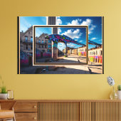 Grafitti Stadt キャンバスプリント (インサイチュ (リビング))