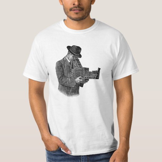 「Graflex Camera」広告Tシャツ Tシャツ (正面)
