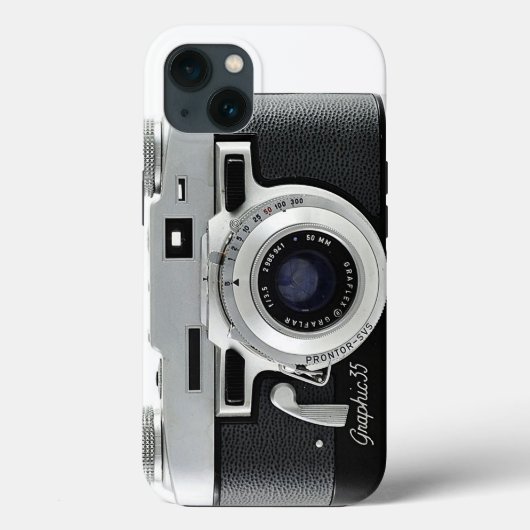 Graflex Graphic 35ヴィンテージカメラ Case-Mate iPhoneケース (裏面)