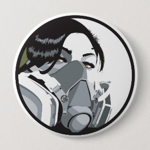 grafmask 缶バッジ