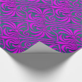 Graftonの紫色のマラカイト ラッピングペーパー (角)