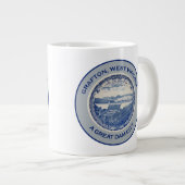 Grafton、ウェストヴァージニア-素晴らしいダム都市 ジャンボコーヒーマグカップ (正面右)