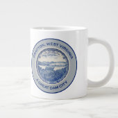 Grafton、ウェストヴァージニア-素晴らしいダム都市 ジャンボコーヒーマグカップ (右)