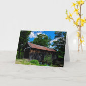 Grafton Covered Bridgeグリーティングカード カード (黄色い花)