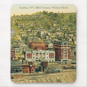 Grafton、WV: B&Oの場所、Willardのホテル マウスパッド