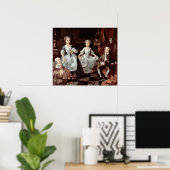 Graham children(ポートレート)by William Hogarth ポスター (ホームオフィス)