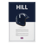 Graham Hill Helmet ポスター (正面)
