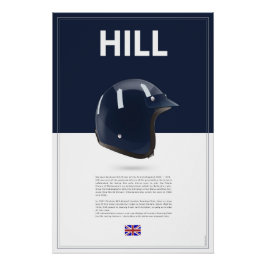 Graham Hill Helmet ポスター