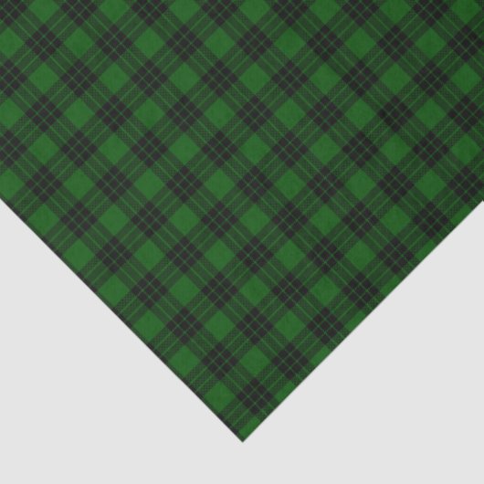 Graham tartan green black plaid 薄葉紙 (詳細)