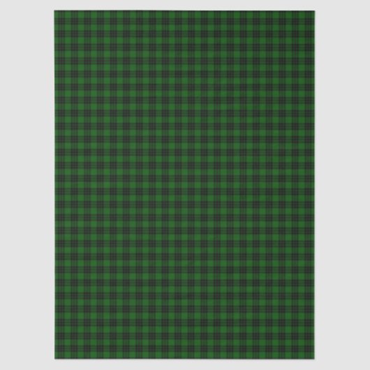 Graham tartan green black plaid 薄葉紙 (正面)
