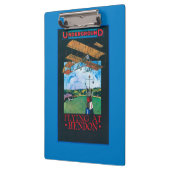 Grahame白および平らな終わる飛行場ポスター クリップボード (左)
