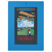Grahame白および平らな終わる飛行場ポスター クリップボード (裏面)