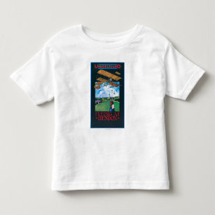 Grahame白および平らな終わる飛行場ポスター トドラーTシャツ