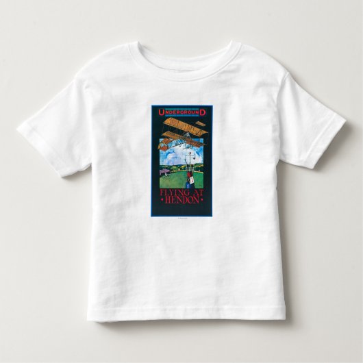 Grahame白および平らな終わる飛行場ポスター トドラーTシャツ (正面)