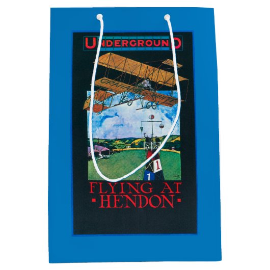 Grahame白および平らな終わる飛行場ポスター ミディアムペーパーバッグ (正面)