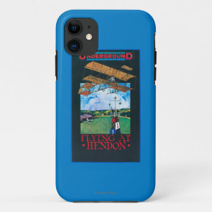 Grahame白および平らな終わる飛行場ポスター iPhone 11 ケース