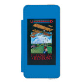 Grahame白および平らな終わる飛行場ポスター Incipio iPhoneウォレットケース (フォリオ 正面)