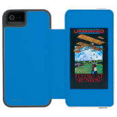 Grahame白および平らな終わる飛行場ポスター Incipio iPhoneウォレットケース (フォリオオープン)