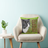 Grain Of Salt Catの引用文写真 クッション (椅子)