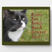 Grain of Salt Catアドバイスモチベーション時間 フォトプラーク (正面)