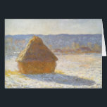 Grainstack in Morning, Snow Effect by Claude Monet<br><div class="desc">Grainstack in the Morning,  Snow Effect (1891) by Claude Monetはヴィンテージ印象派のアートで素晴らしあ絵画る。農園の小麦畑に干し草が積もった冬の景色が雪に影を落とす。アーティストについて：クロード・モネ(1840-1926)は印象派の運動の創始者であフランスのり絵画、その絵画の大部分は「空中に浮かぶ」（野外に浮かぶ）スタイル印象派の風景である。</div>