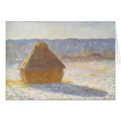 Grainstack in Morning, Snow Effect by Claude Monet (正面横)
