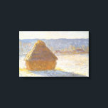 Grainstack in Morning, Snow Effect by Claude Monet キャンバスプリント<br><div class="desc">Grainstack in the Morning,  Snow Effect (1891) by Claude Monetはヴィンテージ印象派のアートで素晴らしあ絵画る。農園の小麦畑に干し草が積もった冬の景色が雪に影を落とす。アーティストについて：クロード・モネ(1840-1926)は印象派の運動の創始者であフランスのり絵画、その絵画の大部分は「空中に浮かぶ」（野外に浮かぶ）スタイル印象派の風景である。</div>