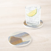 Grainstack in Morning, Snow Effect by Claude Monet コースター (側面)