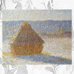 Grainstack in Morning, Snow Effect by Claude Monet ジグソーパズル<br><div class="desc">Grainstack in the Morning,  Snow Effect (1891) by Claude Monetはヴィンテージ印象派のアートで素晴らしあ絵画る。農園の小麦畑に干し草が積もった冬の景色が雪に影を落とす。アーティストについて：クロード・モネ(1840-1926)は印象派の運動の創始者であフランスのり絵画、その絵画の大部分は「空中に浮かぶ」（野外に浮かぶ）スタイル印象派の風景である。</div>