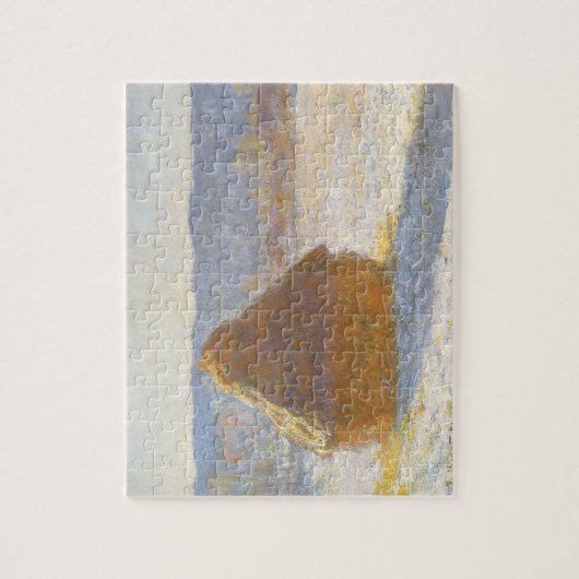 Grainstack in Morning, Snow Effect by Claude Monet ジグソーパズル (縦)