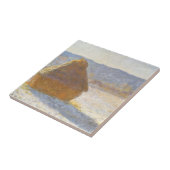 Grainstack in Morning, Snow Effect by Claude Monet タイル (側面)