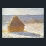 Grainstack in Morning, Snow Effect by Claude Monet ポスター<br><div class="desc">Grainstack in the Morning,  Snow Effect (1891) by Claude Monetはヴィンテージ印象派のアートで素晴らしあ絵画る。農園の小麦畑に干し草が積もった冬の景色が雪に影を落とす。アーティストについて：クロード・モネ(1840-1926)は印象派の運動の創始者であフランスのり絵画、その絵画の大部分は「空中に浮かぶ」（野外に浮かぶ）スタイル印象派の風景である。</div>