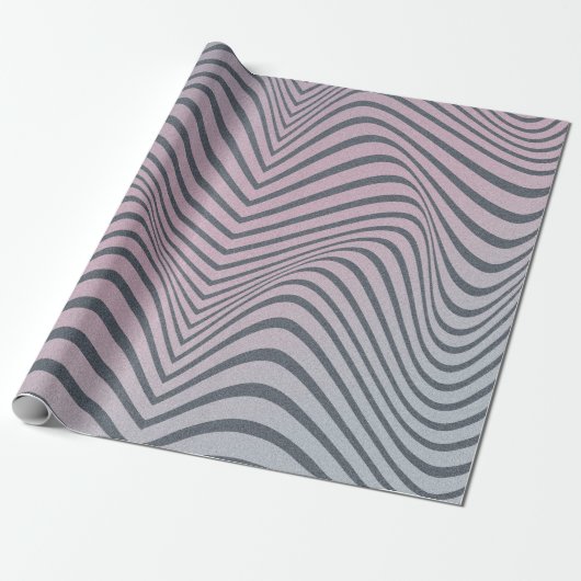 Grainy psychedelic background. Zebra stripe patter ラッピングペーパー (アンロールド)
