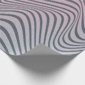 Grainy psychedelic background. Zebra stripe patter ラッピングペーパー (角)