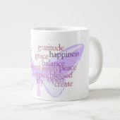 Graitudeの蝶マグ ジャンボコーヒーマグカップ (正面右)