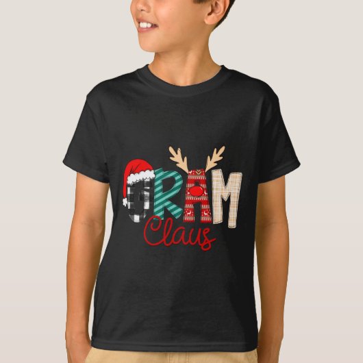 Gram Claus Xmas Happy New Santa Claus Merry Christ Tシャツ (正面)
