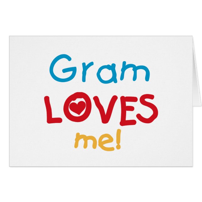 Gram Loves Me Tシャツとギフト (正面横)