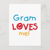 Gram Loves Me Tシャツとギフト ポストカード (正面)