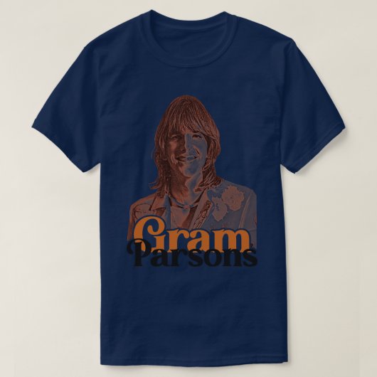 Gram Parsons Outlaw Country Cosmic Americana Tribu Tシャツ (デザイン正面)